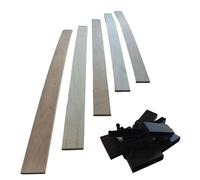 EBAC Literie Lot de 5 Lattes + Embouts spécial/bz/clic clac | 580x53x8 mm | Bois hêtre Durable - 7 Plis | Remplacement - Rechange - Renfort pour sommier/bz/clic clac/canapé