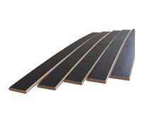 EBAC Literie Lot de 5 Lattes Grises pour sommier et lit | 680x48x8 mm | Bois hêtre Durable - 7 Plis | Remplacement - Rechange - Renfort pour sommier/bz/clic clac/canapé