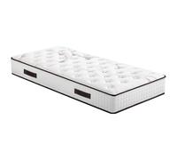 EBAC Literie Matelas 80x200 Louxor - Latex - Hauteur 21 cm - 3 Zones - Soutien Ferme