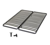EBAC Literie Sommier à Lattes 2x70x190 Epsilon - 40 Lattes Bois - Fabrication française