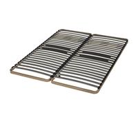 EBAC Literie Sommier à Lattes 2x80x200 C322-46 Lattes Bois - Fabrication française