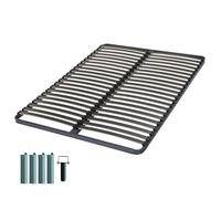 EBAC Literie Sommier à Lattes + Pieds 140x190 Artemis - 42 Lattes Bois - Fabrication française