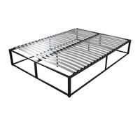 EBAC Literie Sommier démontable surélevé KIT27-140x190 Bois - Gain de Place - Solide en métal
