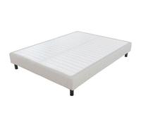 Ebac - Sommier déco en Kit - Newkit 40 lattes bois - Tissu crème - H. 18 cm - Beige Beige