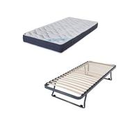 Ebac - Sommier gigogne + matelas Melior 1 place - Blanc