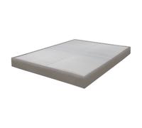 Ebac - Sommier tapissier Omega simili taupe - Marron