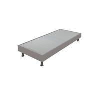 Ebac - Sommier tapissier+pieds Omega simili taupe - Marron
