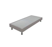 Ebac - Sommier tapissier+pieds Omega simili taupe - Marron