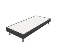 Ebac - Sommier tapissier + pieds SP18 anthracite 2 places - Gris