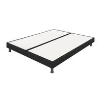Ebac - Sommier tapissier + pieds SP18 anthracite 2x1 places - Gris