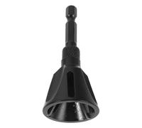 Ébavureur Externe à Chanfreinage, 1/4 Hex, Base 34mm, Acier Noir | Lame à 3 Goujures, Acier Renforcé et Tungstène, pour Montage Rapide, Bords Sûrs, Bricolage et Réparation