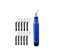 Ebavureur Outil D'Ébavurage, Burr Remover Kit Avec 10 Abs Lames De Rechange, Poignée En Aluminium, Ebavurage 360 ° Rotatif Deburr Pour L'impression 3d, Aluminium, Plastique, Pvc, Cuivre Et Acier Métal