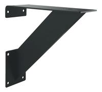 EBB Console de bar inclinée Corfou - Pied de comptoir avec vis - Console de comptoir Acier Noir