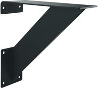 EBB Console de bar inclinée Korfu - Pied de comptoir avec vis - Console de bar, acier noir