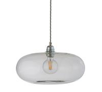 EBB & FLOW Horizon Lampe à suspension Ø 36 cm Transparent avec câble argenté