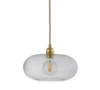 EBB & FLOW Lampe à suspension Ø 29 cm Horizon Transparent avec câble doré