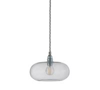 EBB & FLOW Lampe à suspension Horizon Ø 21cm Transparent avec câble argenté