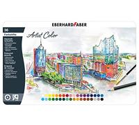 Eberhard Faber 516036 - Crayons aquarelle Artist Color, 36 aquarelles colorées en étui métallique