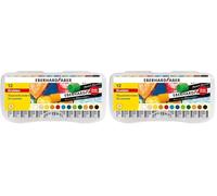 Eberhard Faber 522013 - Oliepastels, 12 breukvaste oliepastels, 11 mm diameter (Lot de 2)