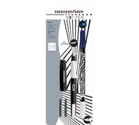 EBERHARD FABER 551001 - Set d'écriture avec stylo à plume, effaceur d'encre et cartouches d'encre, set NXT-PEN noir/blanc