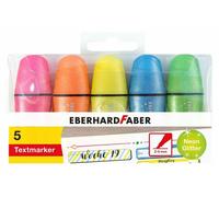 Eberhard Faber 551408 Mini marqueur de texte scintillant néon - 5 couleurs, étui plastique