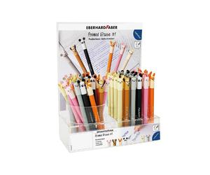 EBERHARD FABER 560103 EBERHARD FABER Stylo à encre gel Animal Erase it , présentoir de 72 pièces