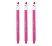 EBERHARD FABER 599036 - Roller effaçable licorne, 3 stylos Animal Erase it, stylo gel bleu 0,7 mm
