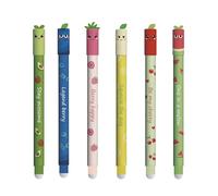 Eberhard Faber - Stylo à bille effaçable Fruity Erase It | 6 stylos à encre gel bleus 0,7 mm