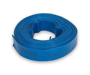 EBERTH 1" Tuyau d'arrosage Tuyau Plat Pour Pompe, Longueur 10m, 1 Pouce, Diamètre 25mm, Flexible, PVC Résistant, Tuyau Industriel, Tuyau d'eau pour l'irrigation, Couleur Bleue