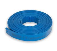 EBERTH 1" Tuyau d'arrosage Tuyau Plat Pour Pompe, Longueur 20m, 1 Pouce, Diamètre 25mm, Flexible, PVC Résistant, Tuyau Industriel, Tuyau d'eau pour l'irrigation, Couleur Bleue