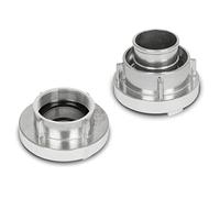 EBERTH 2" Accouplement Storz Raccord Pompier, Storz C, Set, 2 Pièces, Raccord de Tuyau 2 Pouces, Diamètre du Filetage Intérieur 59mm, Diamètre Extérieur de l'embout de Tuyau 52mm, Aluminium