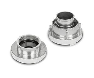 EBERTH 2" Accouplement Storz Raccord Pompier, Storz C, Set, 2 Pièces, Raccord de Tuyau 2 Pouces, Diamètre du Filetage Intérieur 59mm, Diamètre Extérieur de l'embout de Tuyau 52mm, Aluminium