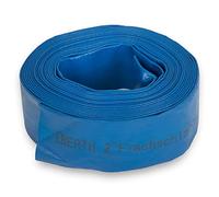 EBERTH 2" Tuyau d'arrosage Tuyau Plat Pour Pompe, Longueur 10m, 2 Pouce, Diamètre 52mm, Flexible, PVC Résistant, Tuyau Industriel, Tuyau d'eau pour l'irrigation, Couleur Bleue