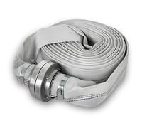 EBERTH 2" Tuyau d'incendie plat avec raccord Storz, tuyau longueur 20m, diamètre 2 pouces, tuyau tissé, tuyau industriel