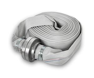 EBERTH 2" Tuyau de refoulement, Tuyau plat avec raccord Storz, longueur 20m, diamètre 2 pouce, Tuyau d'incendie, tuyau en textile, tuyau d'arrosage, tuyau de pompe, tuyau de jardin, Storz 52-C