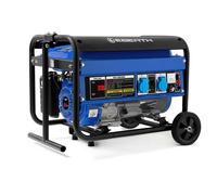 EBERTH 3000 Watt groupe électrogène de secours groupe électrogène avec châssis, moteur à essence 6,5 PS, 4 temps, 1 phase, 2X 230V, 1x 12V