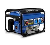 EBERTH 3000 Watt Groupe electrogene Generateur electrique portable moteur à essence 6,5 CV, 4 temps, 2x 230V, 1x 12V, démarrage par câble, régulateur tension automatique AVR, sécurité niveau d'huile