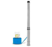 EBERTH 4" Pompe de puits profond Pompe de puits en acier inoxydable, électrique 2200W, diamètre de la pompe 4 pouces (10cm), filetage de raccordement 1 1/2 pouce