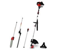 EBERTH Débroussailleuse à Essence, Multitool 4 en 1 avec Tronçonneuse, Rallonge, Taille-haie, Tête à Fil et Lame à Trois Dents, 52CC, 2,2kW, Moteur 3CV pour Débroussailleuse Thermique