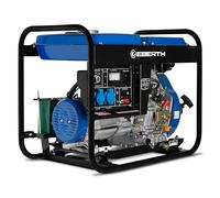 EBERTH 5000 Watt Groupe Electrogene Diesel Generateur Electrique Portable avec Moteur Diesel 10 CV, 4 Temps, Démarreur électrique, 2x 230V, 1x 12V, Régulateur AVR, Sécurité Niveau d'huile