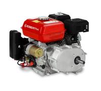EBERTH 6,5 CV Moteur à essence avec embrayage à bain d'huile (Démarreur électrique, 20 mm Arbre, Alarme manque d'huile, 4 Temps)