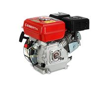 EBERTH 6,5 CV Moteur thermique à essence Moteur de kart, arbre 19,05 mm Ø avec filetage extérieur, sécurité contre manque d'huile, 4 temps, 1 cylindre, 196 ccm cylindrée, démarrage câble