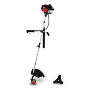EBERTH Débroussailleuse à Essence, Multitool 2 en 1 avec Tête à Fil et Lame à Trois Dents, 52CC, 2,2kW, Moteur 3CV pour Débroussailleuse Thermique, Moteur à Faibles Vibrations, Sangle Transport INCL.