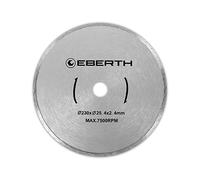 EBERTH Disque à tronçonner diamanté pour la pierre, le béton et le carrelage, Disque diamant de 230 mm de diamètre, alésage de 25,4 mm, épaisseur de 2,4 mm, pour granit, céramique, marbre