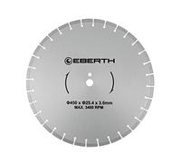 EBERTH Disque à tronçonner Disque diamant pour la pierre, le béton, le carrelage et le grès cérame, disque diamant de 450mm de diamètre, alésage 25,4mm