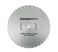 EBERTH Disque à tronçonner Disque diamant pour la pierre, le béton, le carrelage et le grès cérame, disque diamant de 500mm de diamètre, alésage de 25,4mm