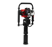 EBERTH Enfonce Pieux Thermique Enfonce-Pieux de Clôture Essence 1,2CV, 900W, 2x Adaptateur de Bélier, Max Diamètre du Pieu 70mm, Moteur 2 Temps, 32ccm, Cadre Métallique avec Amortisseurs, Kit d'outils