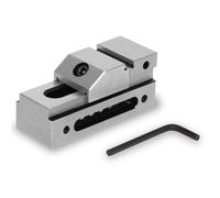 EBERTH Etau de précision à basse tension, largeur des mâchoires 26mm, force de serrage maximale 22mm, hauteur des mâchoires 9mm, en acier robuste, professionnel