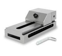 EBERTH Etau de précision à basse tension, largeur des mors 125mm, force de serrage maximale 160mm, hauteur des mors 50mm, en acier robuste, professionnel, pour divers travaux, étau d'atelier