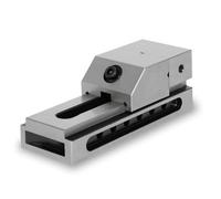 EBERTH Etau de précision à basse tension, largeur des mors 50mm, force de serrage maximale 65mm, hauteur des mors 25mm, en acier robuste, professionnel, pour divers travaux, étau d'atelier